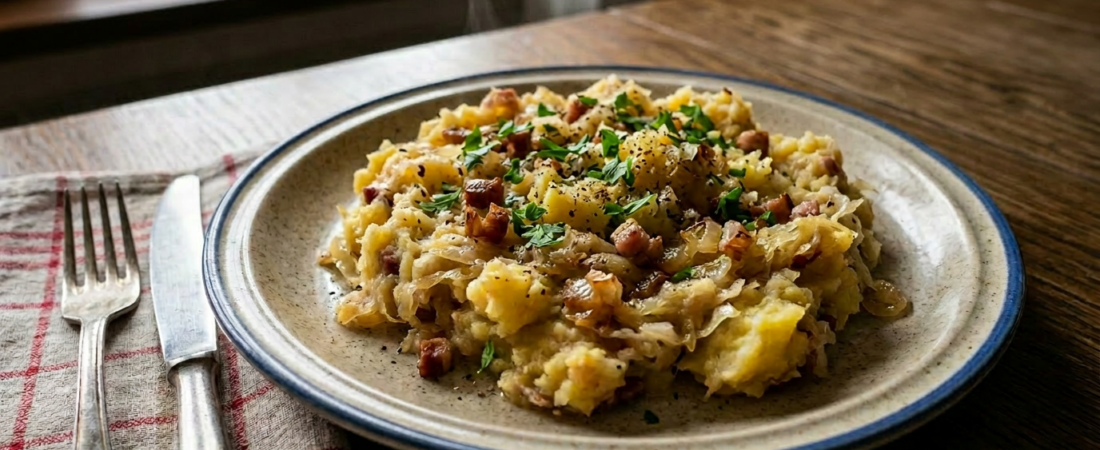 Polish Sauerkraut Potatoes (Ciapkapusta)