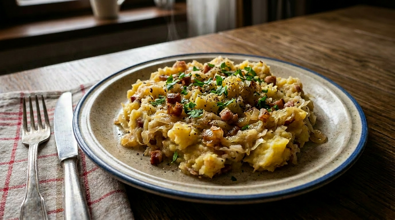 Polish Sauerkraut Potatoes (Ciapkapusta)