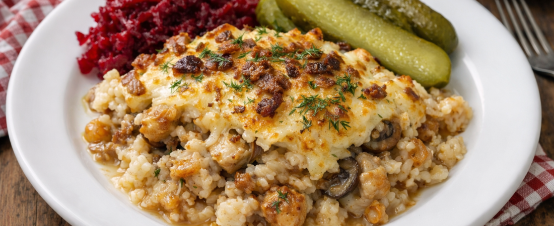 Polish Chicken Casserole (Zapiekanka gyros)